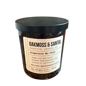 Leoben Candle Co Oakmoss & Santal 9 Oz 1oz Vegan Soy Wax Blend Dayroom